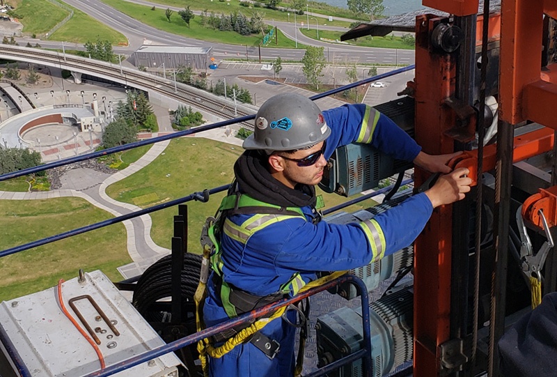 construction hoisting equipment cost efficiencies Calgary Albert Canada